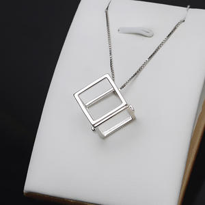 Componentes de Joyería, Base Abrible para Colgante de Cubo Mágico de la Felicidad, Plata S925, No Porosa, para Perlas DIY de 12-12.3 mm - Product Image 2