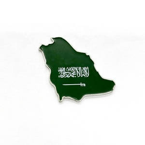 Nhà Máy Giá saudi arabia bản đồ hình dạng ve áo Pin KSA ngày quốc gia cây cọ biểu tượng huy hiệu - Product Image 6