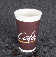 Gobelet en papier à paroi simple, gobelet à café en kraft/blanc, gobelets en papier jetables avec revêtement PE/PLA, gobelet en papier avec logo, 1 oz-22 oz
