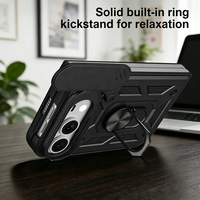 Nouvelle coque de téléphone antichoc en PC rigide et TPU avec fenêtre coulissante pour appareil photo pour iPhone Duo – Étui de protection robuste en gros