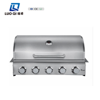 Barbecue à charbon intégré de haute qualité et gril à gaz, assemblage facile, fabriqué en acier inoxydable de qualité supérieure, personnalisable
