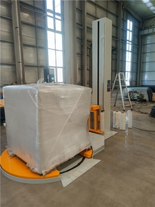 M Type/Bottom Automatic Turntable Stretch Film <b>Wrapped</b> Pallet Shaped Wrapping Machine for Pallet Jacks - Product Image 5