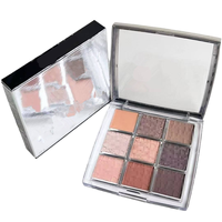 Palette de fards à paupières en poudre minérale en gros, haute pigmentation, waterproof, scintillante, Dark Punk, Smoky, Cruelty-Free, longue tenue, pour soirées