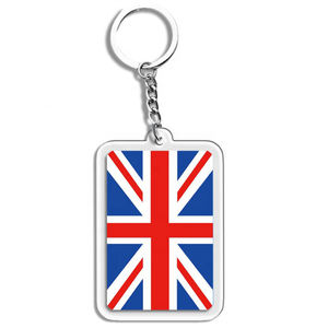 พวงกุญแจอะคริลิคใสแบบกำหนดเอง พวงกุญแจอีพ็อกซี่ลายการ์ตูน พวงกุญแจพลาสติก พวงกุญแจอะคริลิคลายอนิเมะ พวงกุญแจอะคริลิคแบบมีธง - Product Image 3