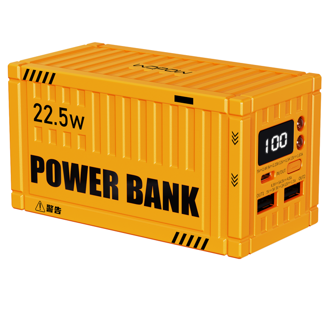 Container Rohs Power Bank 20000mah Outdoor Travel Portable Charging Power Bank Portable Power Battery Station with Charging