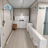 Kit de maison modulaire préfabriquée en acier, portable, de luxe, moderne, extensible, conteneur, DIY, cabane de plage, bungalow, bureau à domicile, 20 pieds