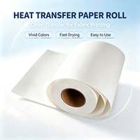 Échantillon Gratuit Rouleau de Papier Blanc 100gsm 90gsm 70gsm Papier de Transfert pour Impression par Sublimation Taux de Transfert de Chaleur de 98% Disponible 36'