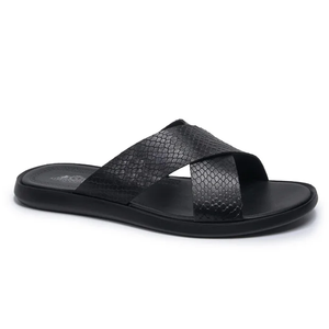 Nouvelles sandales décontractées de <span class=keywords><strong>luxe</strong></span> pour hommes en <span class=keywords><strong>cuir</strong></span> pleine fleur, style italien, pour l'extérieur - Product Image 1