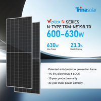 Panneaux solaires Trina N Type 620 Watts 600 Watts 620 Watts, panneaux solaires monocristallins pour la maison