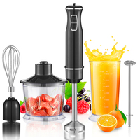 Mixeur Plongeant Électrique Premium Robuste 1200W avec Moteur en Cuivre Pur, Bouton Rotatif et Double Commande pour Soupes