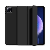 Étui pour tablette à trois volets pour Xiaomi Mi Pad 6 11.2 2023 housse de tablette en cuir PU pour Xiaomi MiPad 6 11.2 pouces étui de protection pour tablette