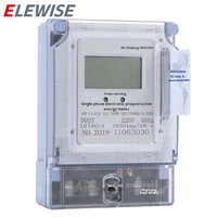 Compteur d'énergie électrique intelligent ELEWISE DDSY à prépaiement par carte, monophasé, deux fils, télécommande, rechargeable 10A