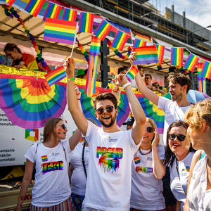 OEM Accept Gay Pride Design Print 100% Cotton Funny Mens Tshirt Lgbt T-Shirts Pride T Shirt Clothing In Apparel - Product Image 2