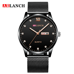 Reloj de Cuarzo para Hombre, Reloj de Pulsera de Acero Inoxidable, Reloj de Vestir Clásico, Elegante e Impermeable - Product Image 1