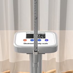 Balance médicale numérique 200 kg, mesure personnalisée du <span class=keywords><strong>corps</strong></span> et <span class=keywords><strong>de</strong></span> la taille, précision <span class=keywords><strong>de</strong></span> 10 g, pour les clubs et les hôpitaux - Product Image 3