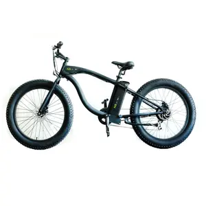 26 इंच नई शैली बड़ा टायर 7 गति समुद्र तट क्रूजर साइकिल/वसा बाइक/वसा साइकिल के साथ स्टील फ्रेम और डिस्क ब्रेक