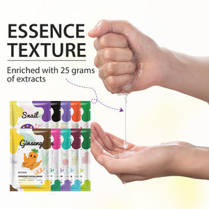 Mascherina per viso Private Label Beauty Beauty idratante Mascarillas maschera facciale foglio coreano per la cura della pelle idratante maschera per il viso di frutta - Product Image 6