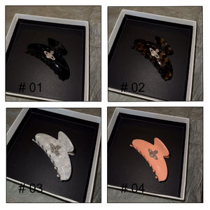 กิ๊บติดผมดีไซน์ใหม่แบบด้านเดียว กิ๊บหนีบผมอะซิเตททรงดาวเคราะห์สไตล์ฝรั่งเศสย้อนยุค น่ารัก สบายๆ แบบกิ๊บฉลาม  เครื่องประดับผมระดับไฮเอนด์ - Product Image 5