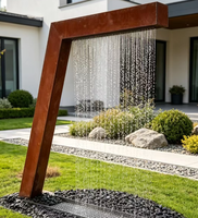 Statue de jardin moderne en acier corten, résistante à l'eau, au feu et durable, écologique, pour la décoration extérieure