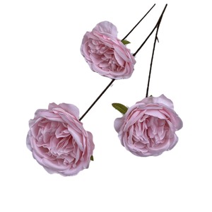 Grandes fleurs artificielles en soie Austin pour décoration de mariage, bouquet fait main - Product Image 1