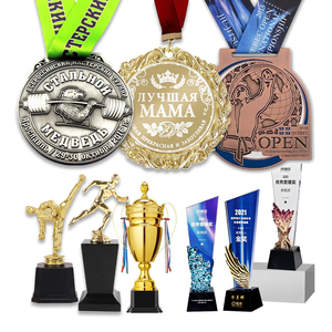 Médaille d'Or Personnalisée avec Logo 3D en Métal, Style Antique, Trophée-Récompense pour Sports Karaté Taekwondo Cyclisme <span class=keywords><strong>Boxe</strong></span> Marathon - Product Image 1