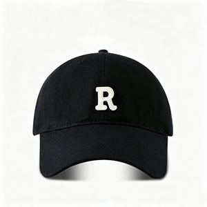 Gorra de Béisbol con Letra R Grande - Ajustable, Estilo Casual, Protección Solar, Tipo Dad Hat - Product Image 6