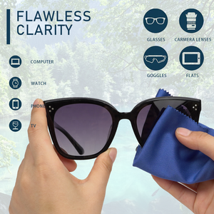 Paño de Limpieza de Microfibra para Gafas Marca Xuze CC-101 con Logotipo Personalizado, 145x175mm, para Pantallas, Lentes de Cámara y Relojes - Product Image 2