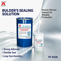 Scellant silicone neutre 2K Fenfa FF-9338 pour unités de vitrage isolant, module élevé, faible perméabilité, résistant aux intempéries, 30 ans