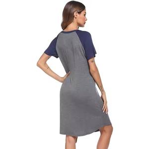 Camisón de lactancia <span class=keywords><strong>Maternidad</strong></span> Cremallera Vestidos Enfermería <span class=keywords><strong>Hospital</strong></span> Bata Embarazo Pijamas Mujeres embarazadas Vestido - Product Image 5