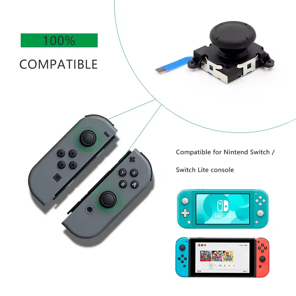 Joystick analogique 3d pour manette nintendo switch joystick original pour manette joycon accessoires de jeu pour switch joycon