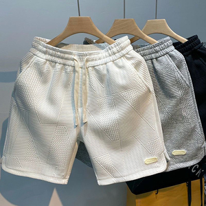 Shorts cargo tendance pour hommes, coupe droite, décontractés, pour la plage, taille élastique, shorts de sport, shorts rétro - Product Image 4
