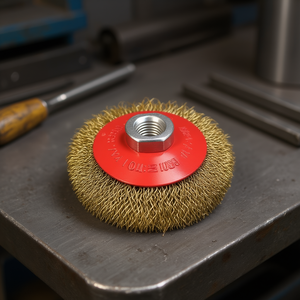 TTAKE Conical <b>Brush</b> In Wavy <b>Wire</b> Steel M14 Polishing Pad Abrasive For Metal Surface Preparation - Product Image 3