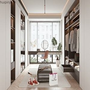 Customized Modular Built in Luxury Modern American Wooden Walkin <b>Bedroom</b> Furniture Wardrobes Closet Design <b>With</b> <b>Vanity</b> - Product Image 2