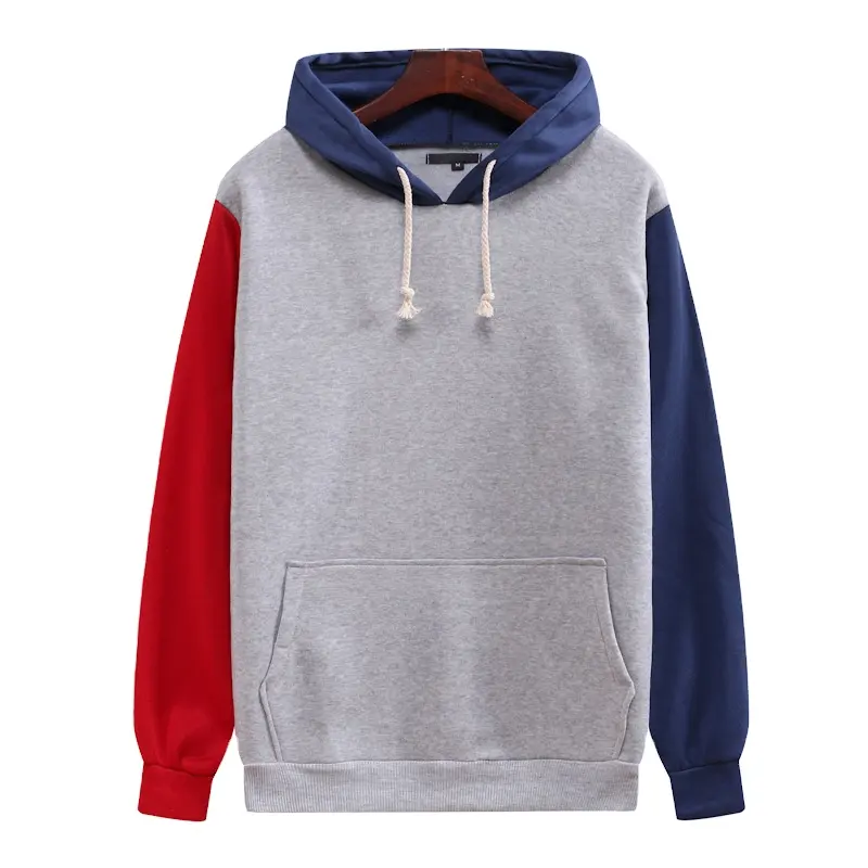 Fall new style loose small pure and fresh men's clothing leisure color jacket with hoodie