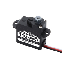 Mini servo numérique JX Servo PDI-1102MG, engrenage métallique sans noyau de 3 g, pour avions bioniques Butterfly et avions RC à voilure fixe
