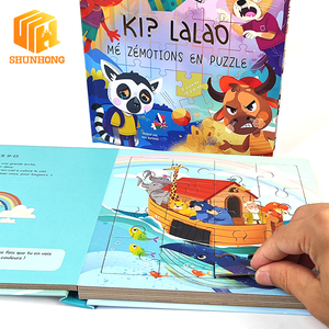 Livre <span class=keywords><strong>de</strong></span> puzzle éducatif <span class=keywords><strong>pour</strong></span> enfants avec 5 <span class=keywords><strong>jeux</strong></span> <span class=keywords><strong>de</strong></span> puzzles d'animaux <span class=keywords><strong>de</strong></span> 16 pièces, jouet <span class=keywords><strong>de</strong></span> développement <span class=keywords><strong>de</strong></span> l'intelligence émotionnelle <span class=keywords><strong>pour</strong></span> les tout-petits - Product Image 1