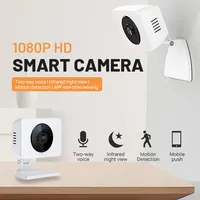 كاميرا مراقبة ذكية, كاميرا مراقبة ذكية ، واي فاي ، تخزين سحابي ، أمن المنازل ، تجسس ذكي ، رؤية ليلية ، دقة 1080 بيكسل ، شبكة لاسلكية عالية الدقة ، كاميرا بروتوكول الإنترنت