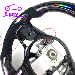 Volante de Fibra de Carbono Forjado Personalizado con LED RPM para Mitsubishi Lancer EVO X 8 9 10 2010-2015, Diseño de Estilo de Carreras - Product Image 4