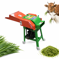 Nouvelle petite machine à hacher le foin électrique, haute productivité, 1 tonne/h, équipement de traitement des aliments pour animaux