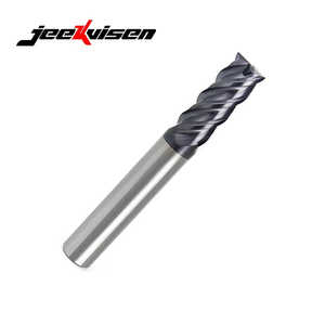 Jeekvisen <b>CNC</b> Machine 4-Slot Decimal Point Flat End Mill 1-3Mm Altin Coated Decimal Milling <b>Cutter</b> 4 Flutes for Stainless Steel - Product Image 4