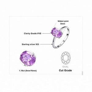 925 Thai Bijoux En Argent Vente Chaude 18K Or Anneaux de <span class=keywords><strong>Cercle</strong></span> Bijoux Large Diamants - Product Image 2