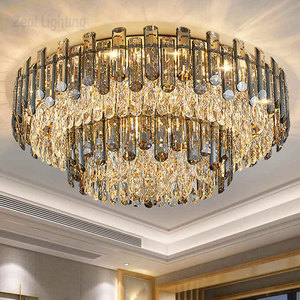 Bedroom Crystal <b>Ball</b> Ceiling Lamp Decoration K9 Crystals Round Chandelier Ceiling Light for Living Room - Product Image 1