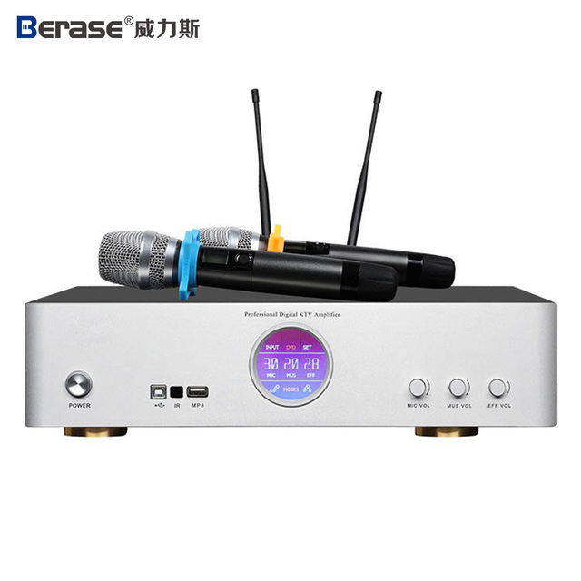 Professional Sound System Audio Video Amplifier 3 in 1 Karaoke Amplifier for Karaoke Party