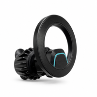 Support magnétique de téléphone pour voiture, fixation sur grille d'aération, N52, rotation à 360°, flexible, emballage personnalisé, vente en gros, directement de l'usine, OEM ODM