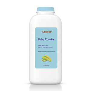 Poudre pour bébé sans parabène à base d'amidon de maïs, aloès et vitamine E pour peaux délicates, hypoallergénique, marque privée, prix de gros (OEM/ODM) - Product Image 1