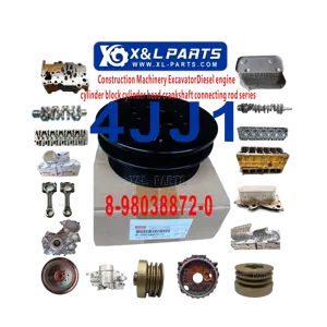 สําหรับ Isuzu 4JJ1 เครื่องยนต์พัดลมแผ่นเข็มขัด 8-98038872-0 8980388720 4JJ1 เครื่องยนต์ดีเซล SH130A5 ZX130-5A SY135C CX130C Excavator