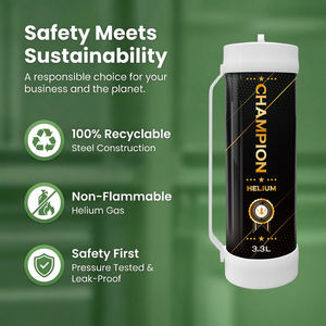 Prix de gros des bouteilles de gaz hélium Champion 3,3L et 4,5L, réservoirs de gaz hélium - Product Image 5