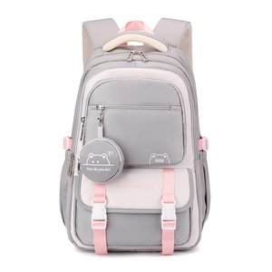 Hot Selling Girls Pink School Bags Sac Students <b>Backpack</b> Junior High School Teenagers Schoolbag <b>Large</b> Capacity Daily <b>Backpack</b> - Product Image 6