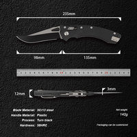 Couteau de survie pliant portable en acier inoxydable 3Cr13 Hongrui MZ-865 pour camping et chasse, vente en gros 2026