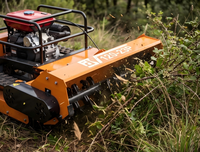 Débroussailleuse forestière télécommandée diesel en Europe 27 CV sur chenilles pour pentes montagneuses, vergers, débroussaillage et défrichage des zones brûlées